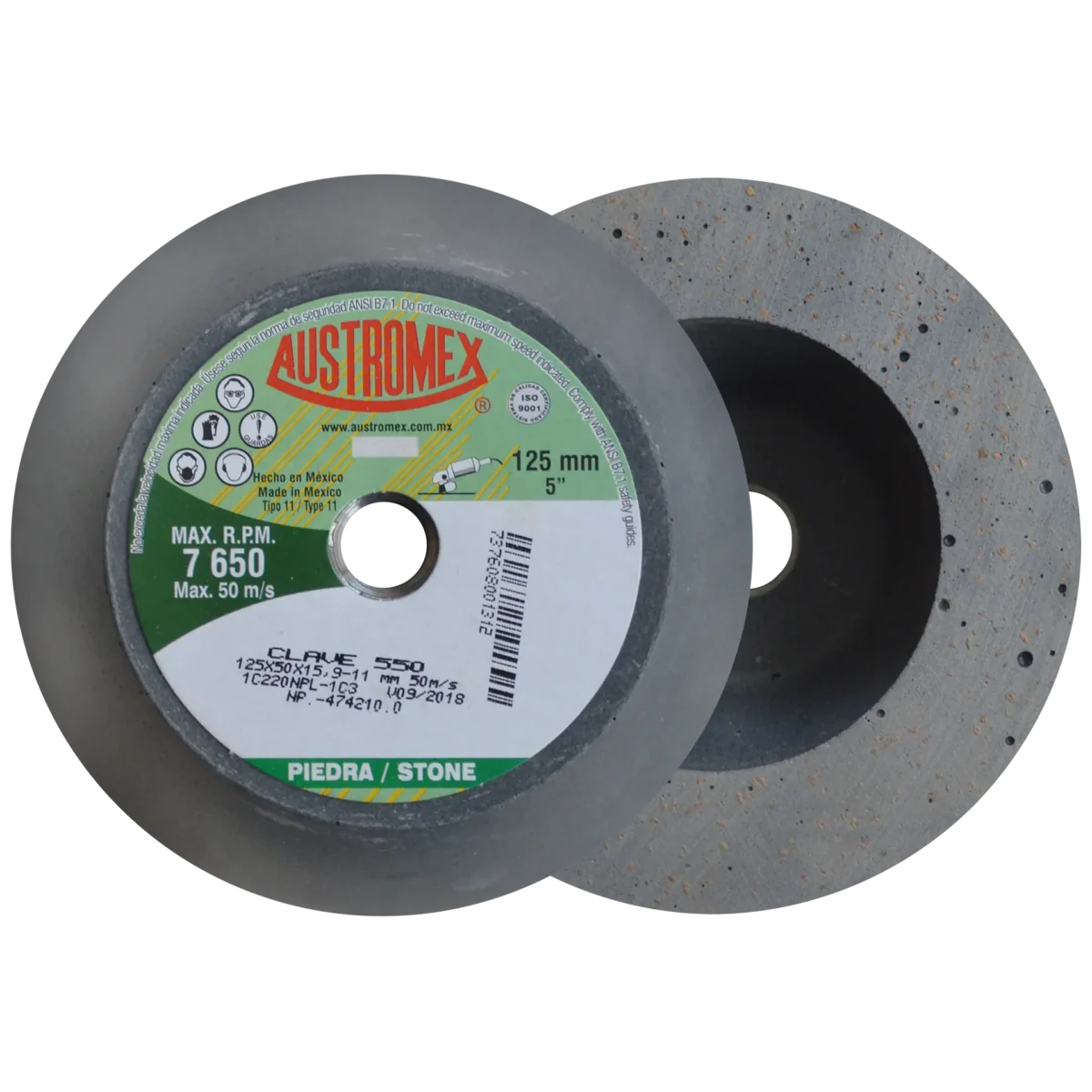 Copa Shellac para pulido G220 5"- Clave 550