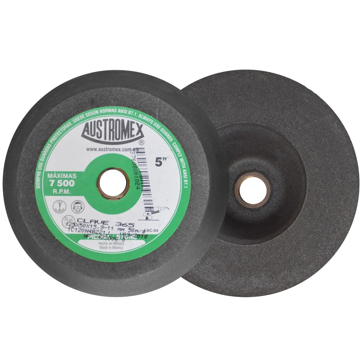 Copa abrasiva para desbaste G120 5"- Clave 365