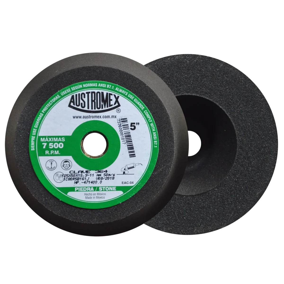 Copa abrasiva para marmol y granito G80 5"- Clave 364