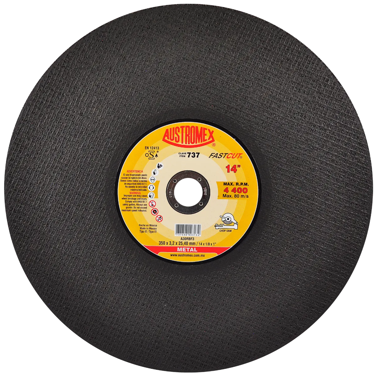 Disco para corte de metal - Clave 737