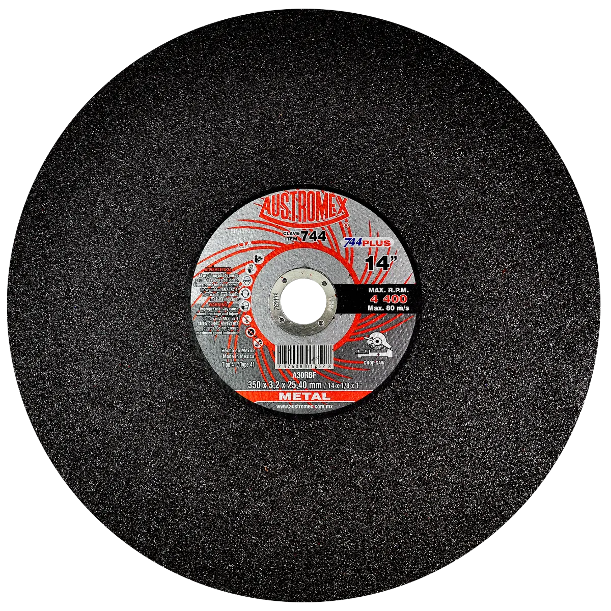 Disco para corte de metal - Clave 744
