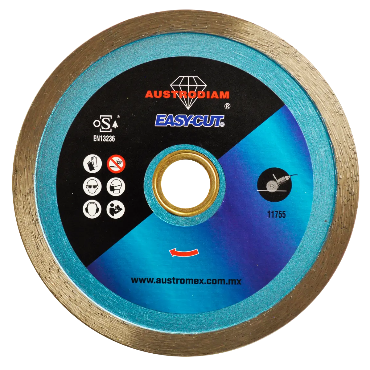 Disco para corte de materiales de construcción 4-1/2" - Clave 1502