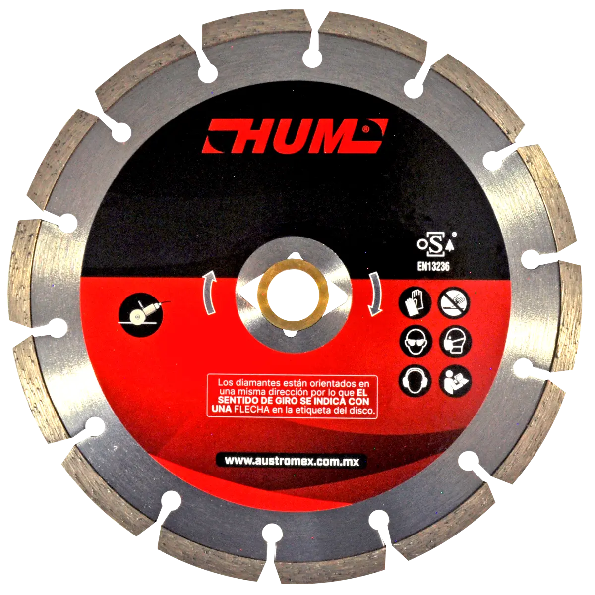 Disco de diamante para corte de granito y mármol 7" - Clave 2558