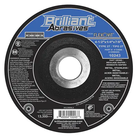 Disco para desbaste de acero inoxidable Flexovit 4-1/2" - 10243