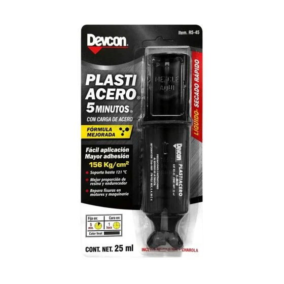 Adhesivo Époxico PlastiAcero 5 minutos Devcon