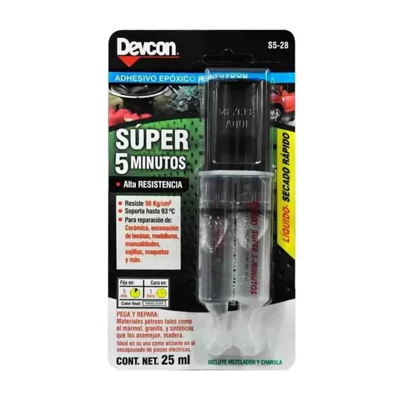 Adhesivo PlastiAcero Suúper 5 minutos Devcon