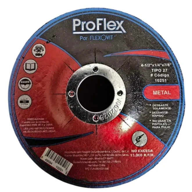 Disco de desbaste ProFlex 10251 para Metal 4-1/2"