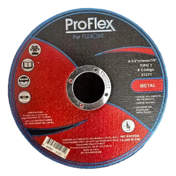 Disco de Corte ProFlex 21271 para Metal 4-1/2″
